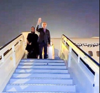 الصورة نشرتها الوكالة الموريتانية للأنباء