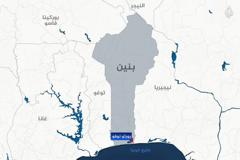 خريطة بنين