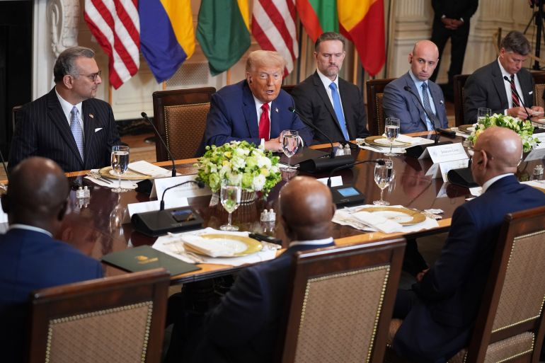 ترامب أكد خلال لقائه بالزعماء الأفارقة في البيت الأبيض أنه يرى إمكانات اقتصادية هائلة في بلدانهم 