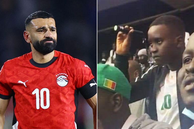 مشجع الليزر الذي أصاب محمد صلاح في 2022