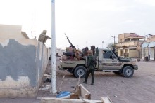 مسلحون من جبهة تحرير أزواد في مدينة كيدال شمالي مالي 