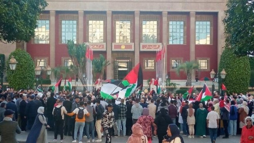 الرباط.. وقفة تطالب بالإفراج عن 10 مغاربة ضمن "أسطول الصمود"